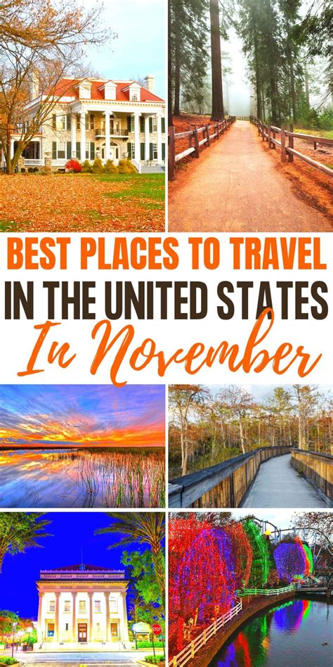 best places to visit in november california